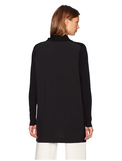 Calvin Klein Women's Open Sweater with Sheer Back