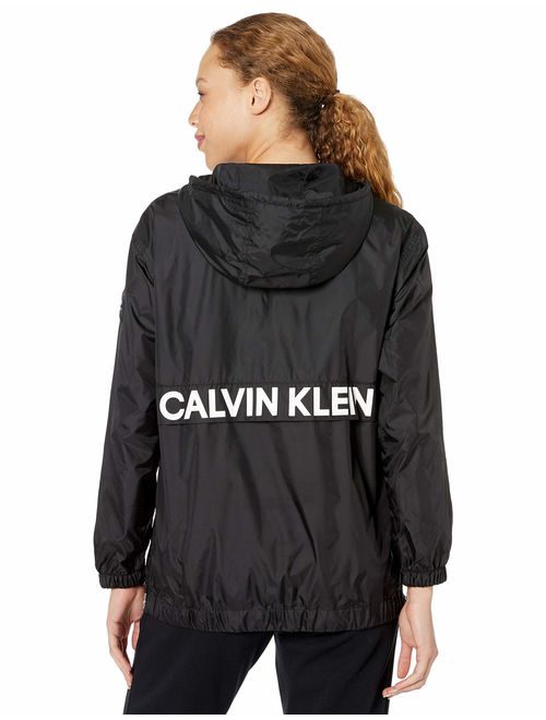 Calvin Klein Women's Logo-Pullover Windbreaker