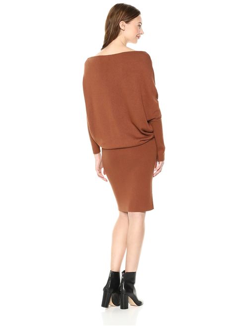 Cable Stitch Women's One-Shoulder Sweater Dress