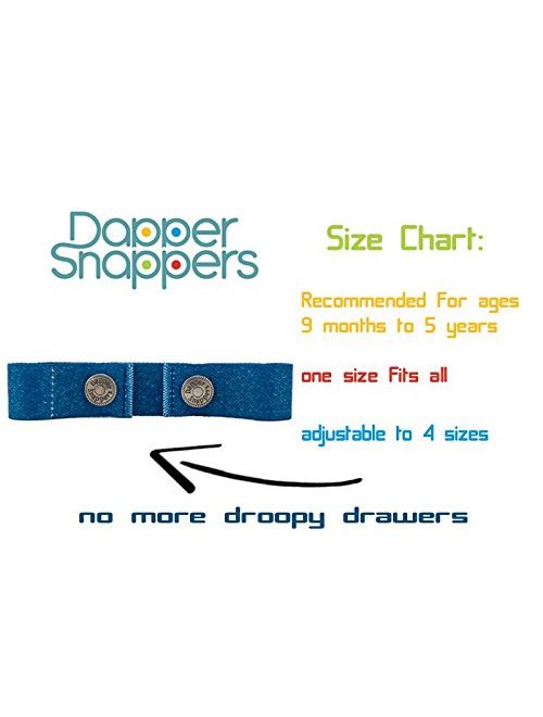 Dapper Snapper Made in USA Original Toddler Adjustable Belt-Black