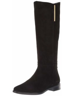 Women's Francine Knee High Boot, Black Suede, 5.5 M US