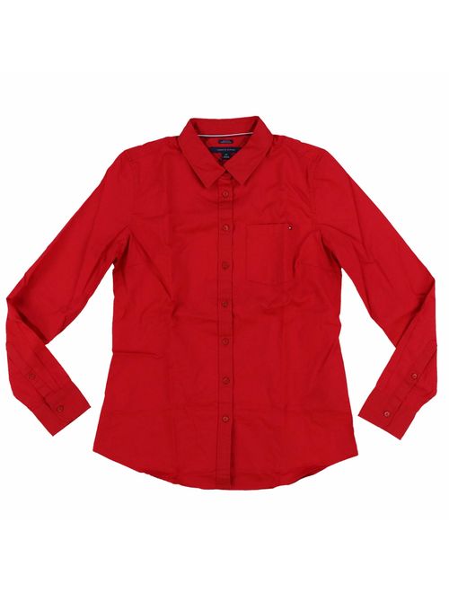 Tommy Hilfiger Womens Classic Fit Button Up Shirt