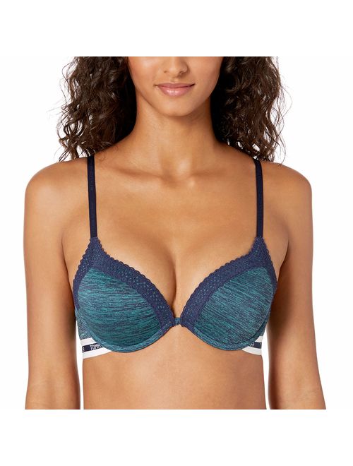 Tommy Hilfiger Women's Basic Comfort Push Up Underwire Convertible Bra with Lace