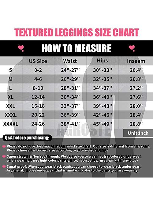 A AGROSTE Ruched Butt Lifting High Waist Textured Yoga Pants Tummy Control Workout Leggings