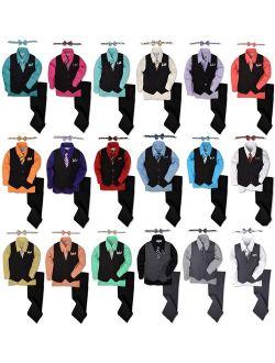 Johnnie Lene Pinstripe Boys Formal Dresswear Vest Set