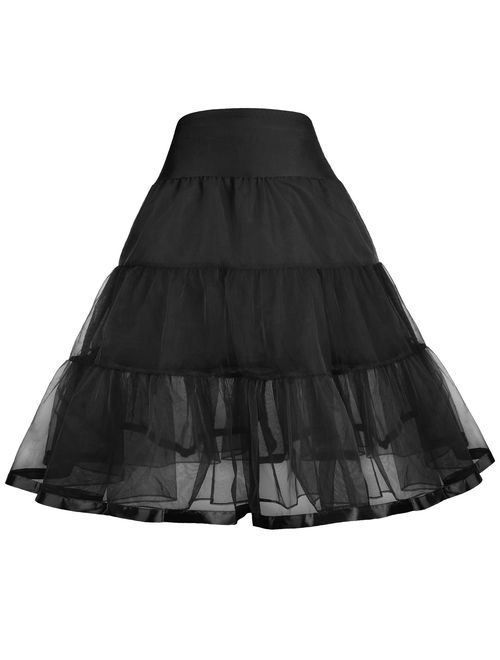 GRACE KARIN Flower Girl Wedding Dresses/Voile Crinoline Tutu Petticoats(Long/Short)