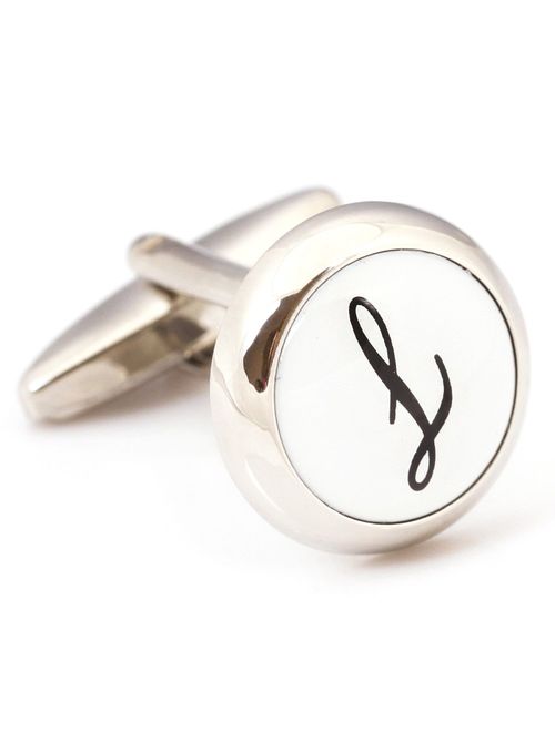 Digabijewelry Initial Cufflinks (Alphabet Letter) by Men's Collections