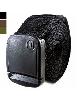 BETTA 1.5 Inch Wide Men's Elastic Stretch Belt with Fully Adjustable High-Strength Buckle
