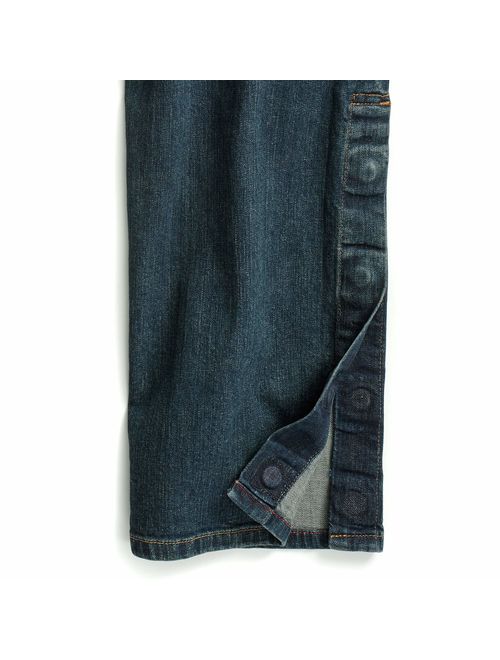 Tommy Hilfiger Men's Adaptive Jeans Relaxed Fit Adjustable Waist Magnet Buttons