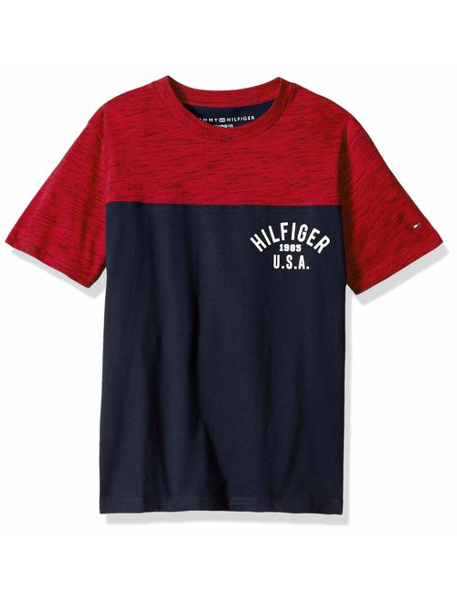 Tommy Hilfiger Boys' Colorblock Logo Tee Shirt
