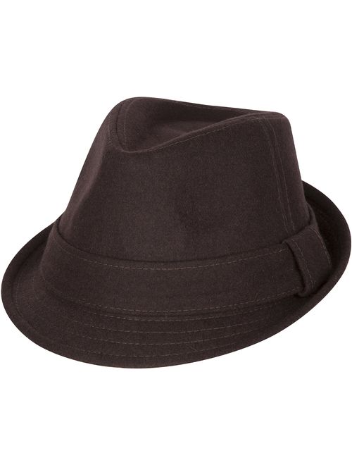 Sakkas Original Unisex Structured Wool Fedora Hat