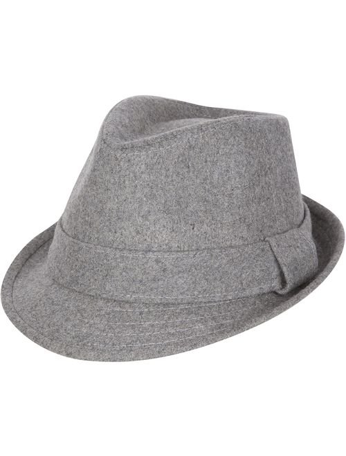 Sakkas Original Unisex Structured Wool Fedora Hat