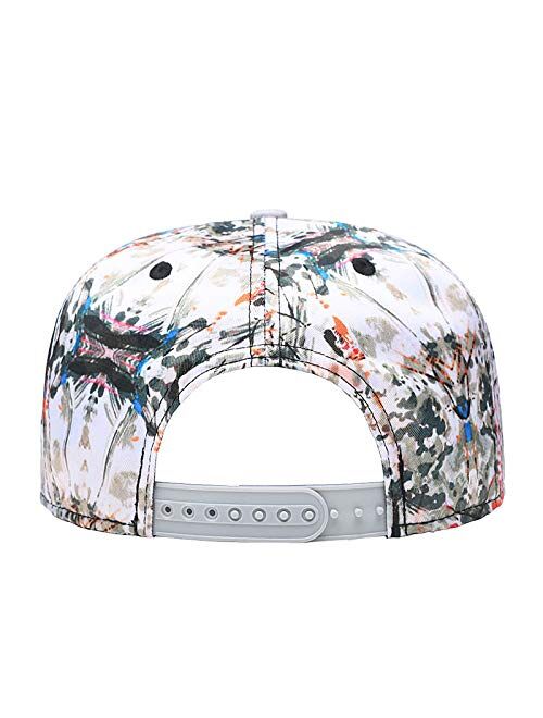 Galaxy Baseball Cap Snapback Hat Hip Hop Adjustable Flat Visor Print Men Women 