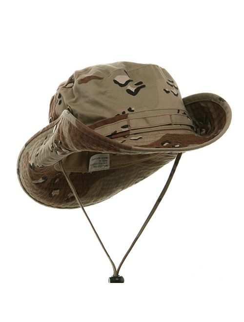 MG Men's Washed Cotton Twill Chin Cord Outdoor Hunting Hat