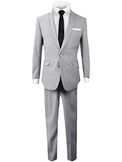Signature Boys' Slim Fit Suit Complete Outfit