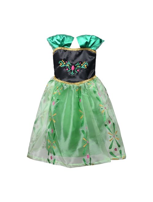 LOEL Princess Snow Queen Party Costume Dress