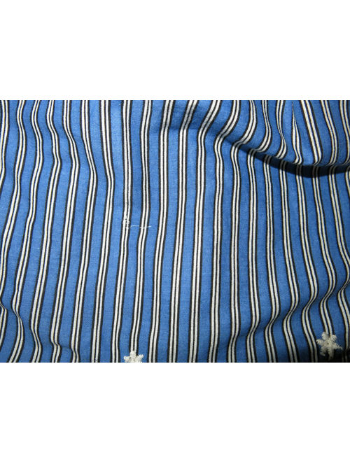 PAPER WINGS blue stripe bustle voile skirt vintage cupie doll top shirt 8 10