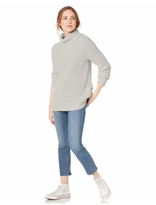 Amazon Brand - Goodthreads Women's Cotton Shaker Stitch Turtleneck Sweater