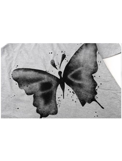 FTSUCQ Girls Lovely Butterflies Print Dress