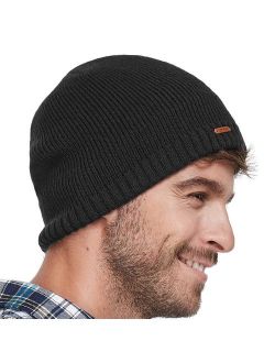 LETHMIK Fleece Lined Beanie Hat Mens Winter Solid Color Warm Knit Ski Skull Cap