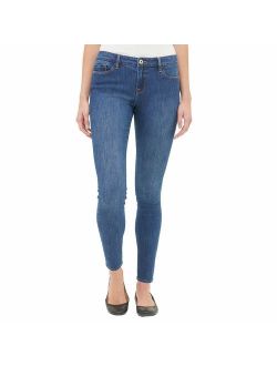 Womens Mid Rise Skinny Jeans