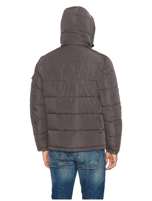 Calvin Klein Men's Alternative Down Quilted Puffer Jacket with Bib