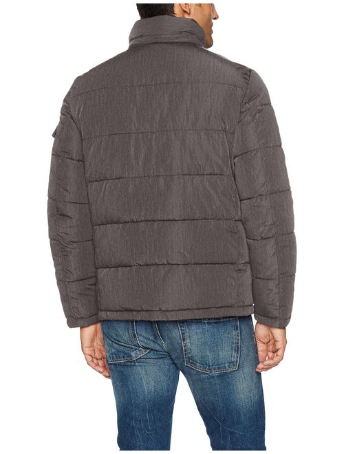 Calvin Klein Men's Alternative Down Quilted Puffer Jacket with Bib