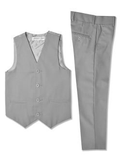 Johnnie Lene Boys Formal Vest and Pants Set #JL42