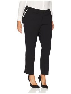 Women's Plus Size Pant with Contrast Binding