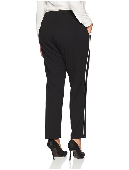 Calvin Klein Women's Plus Size Pant with Contrast Binding