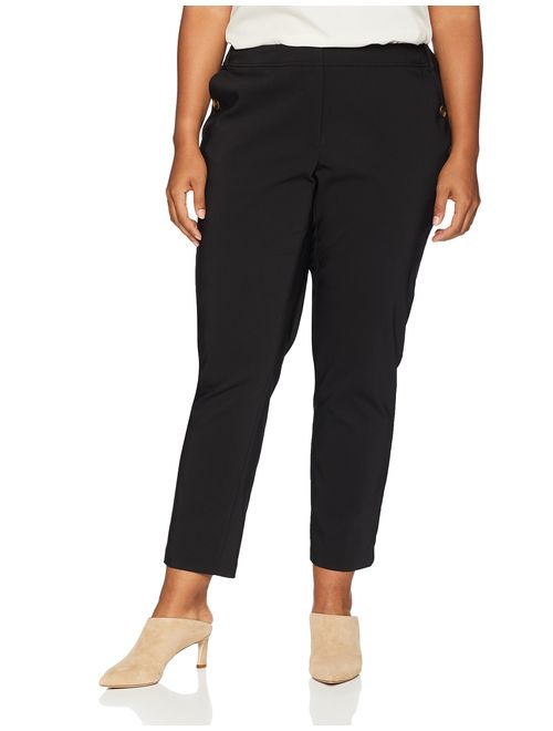 Calvin Klein Women's Plus Size Pant with Pocket Buttons