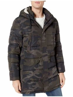 Men's Sherpa Hooded Puffer Jacket