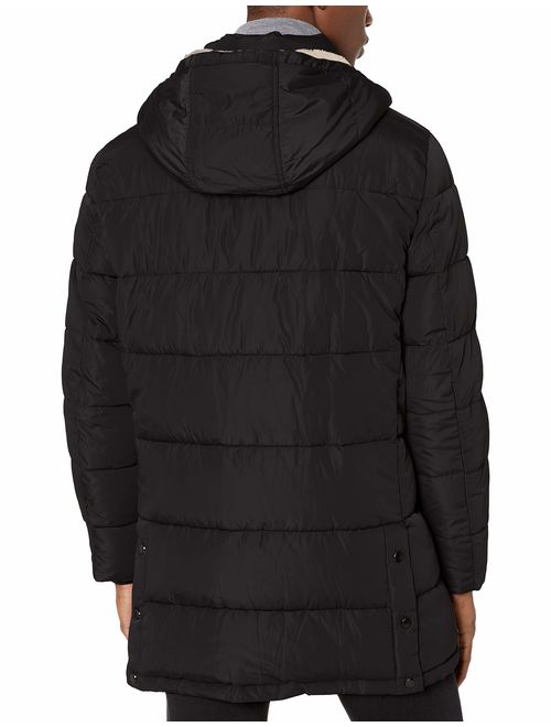 Calvin Klein Men's Sherpa Hooded Puffer Jacket