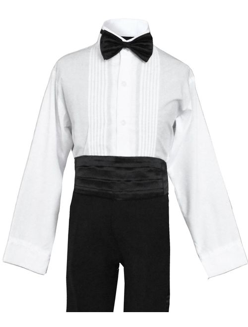 Boys Black Tuxedo with Tail Outfit Set