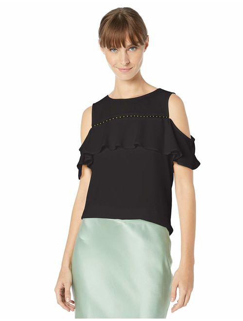 Calvin Klein Women's Cold Shoulder with Bead Detail