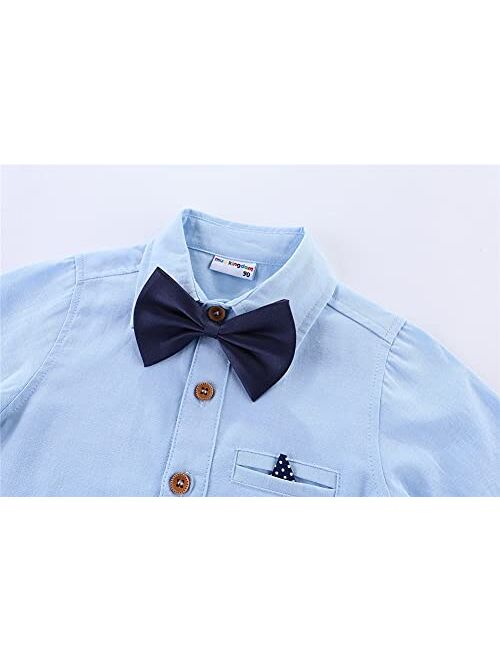 Mud Kingdom Little Boys Shirt and Tie Set Cute Stars