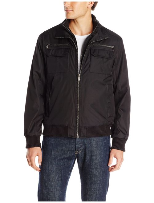 calvin klein men's ripstop bomber jacket