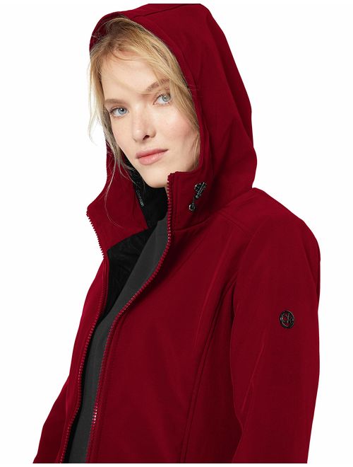 Calvin Klein Women's A-Lined Hooded Soft Shell with Velboa Backing