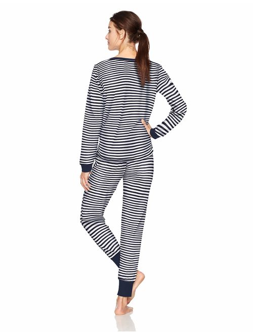Tommy Hilfiger Women's Thermal Long Sleeve Ski Pajama Set Pj