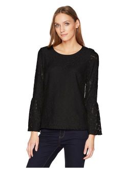 Women's Bell Sleeve Lace Top