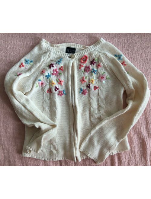 The Children's Place THE CHILDRENS PLACE embellished girls sweater cardigan Size XS 4 GUC