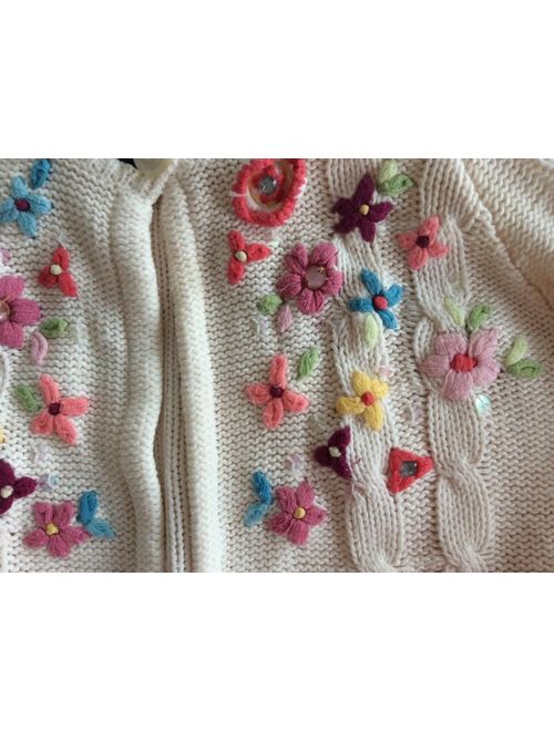 The Children's Place THE CHILDRENS PLACE embellished girls sweater cardigan Size XS 4 GUC