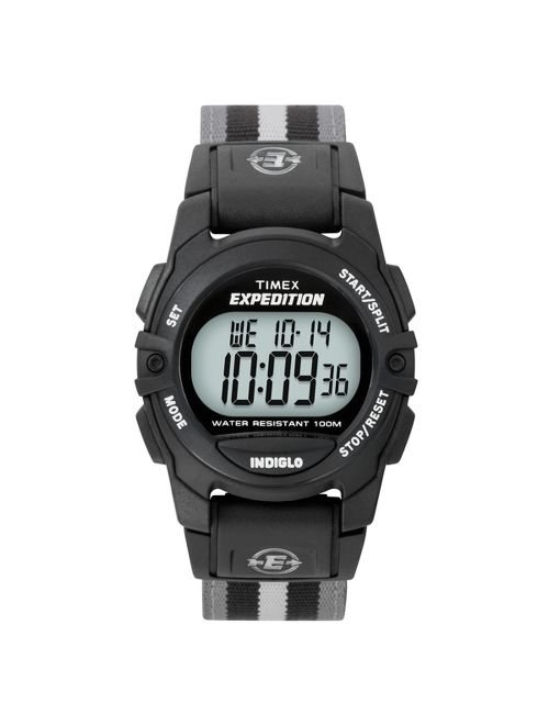 Timex Expedition Digital Watch with Nylon Strap - Black/Gray T49661JT