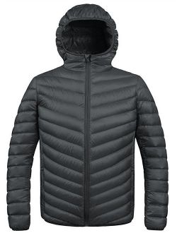 ZSHOW Men's Winter Hooded Packable Down Jacket