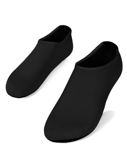 SHOESKISS Barefoot Skin Water Shoes for Women's Men's Kids Aqua Socks Surf Pool Yoga Beach Swim Exercise