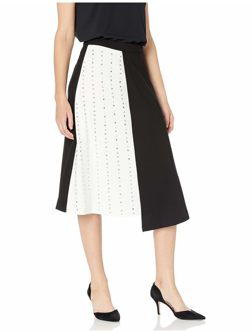 Calvin Klein Women's 2 Toned Skirt with Studs