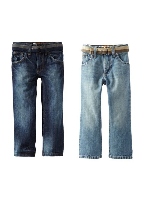 Lee Boys' Dungarees Belted Relaxed Fit Bootcut Jeans