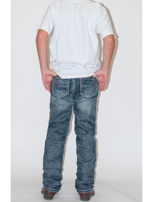 B Tuff Boy's Medium Wash Steel Jeans BJSTEK