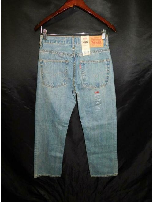 Levi's Boys 16 Slim NWT 550 Relaxed Fit Blue Jeans 26 x 28 Tapered Leg 26W 28L