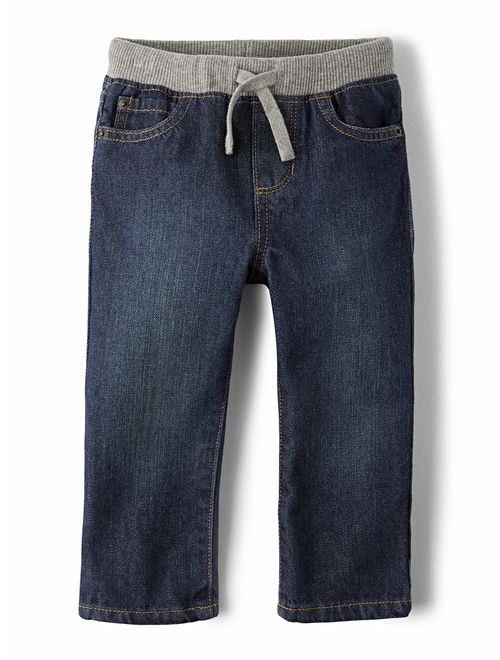The Children's Place Knit Waist Band Pull-On Jeans (Toddler Boys)